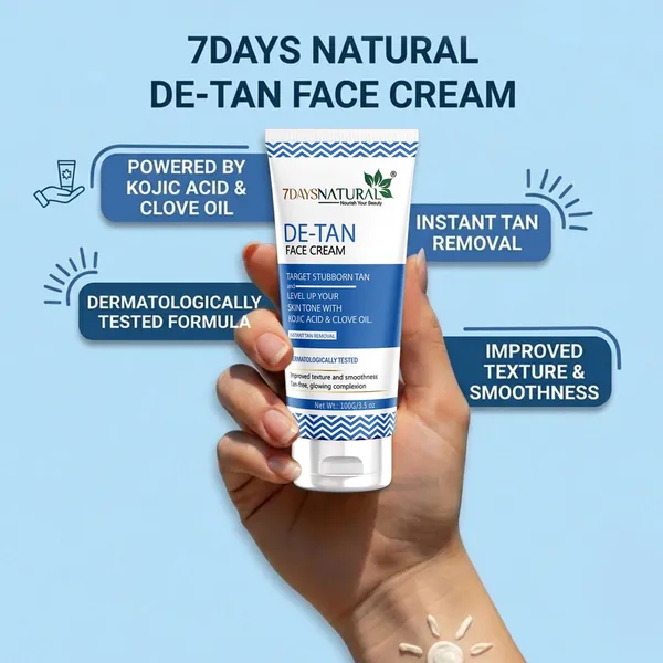 7Days_Natural_De-Tan_Kojic_Acid_Clove_Oil_Face_Cream