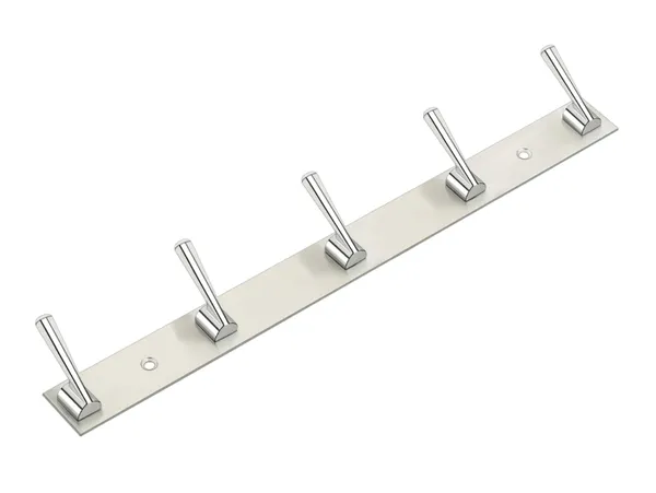Metal_Silver_5-Pin_Wall_Mounted_Cloth_Hook_Rail_Pack_Of_4