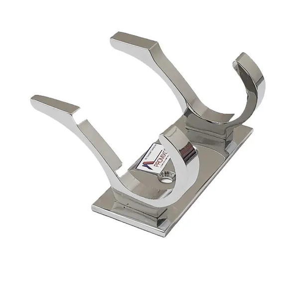 Aluminium_Modern_Silver_2-Pin_Wall_Mounted_Double_Cloth_Hook_Pack_Of_4