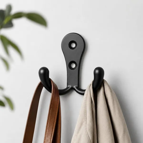 Stainless_Steel_Wall_Mounted_Dual_Prong_Cloth_Hook_Rail_Pack_Of_5