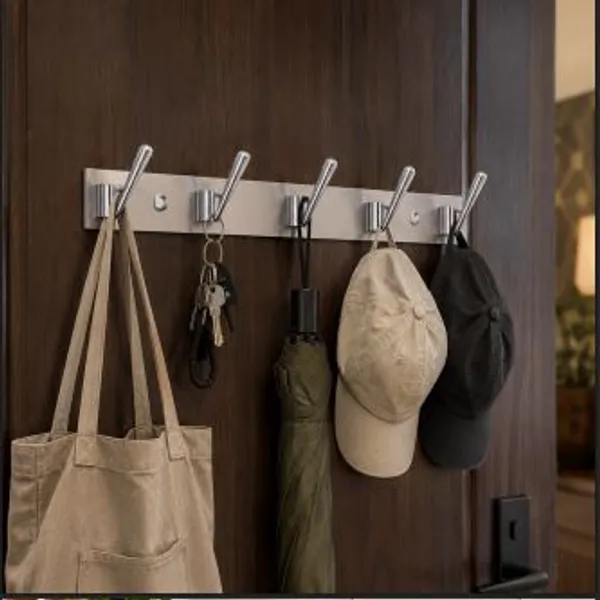 Stainless_Steel_Wall_Mounted_4-Pin_Cloth_Hook_Rail_Pack_Of_4