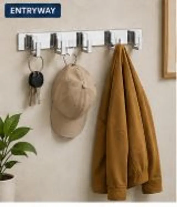 Aluminum_Wall-Mounted_5-Pin_Cloth_Hook_Rail_Silver_Pack_Of_2