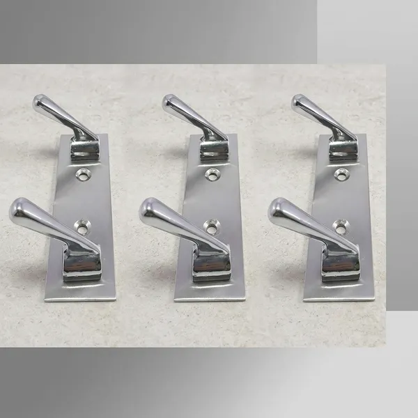 Stainless_Steel_Wall_Mounted_2-Pin_Double_Cloth_Hook_Pack_Of_2