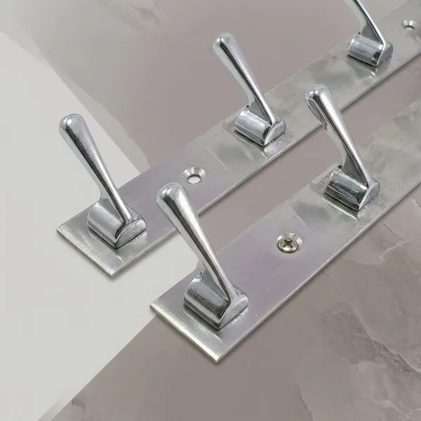 Stainless_Steel_Wall_Mounted_4-Pin_Cloth_Hook_Rail_Pack_Of_2