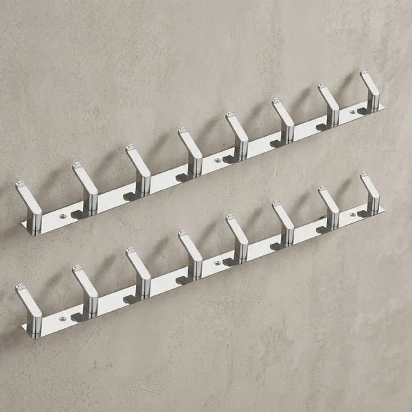 Stainless_Steel_Wall_Mounted_8-Pin_Cloth_Hook_Rail_Pack_Of_2