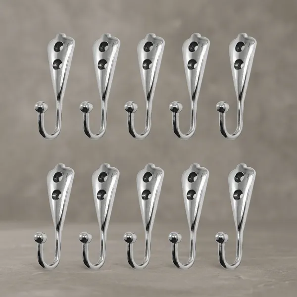 Stainless_Steel_Wall-Mounted_Single-Pin_Cloth_Hook_Pack_Of_10