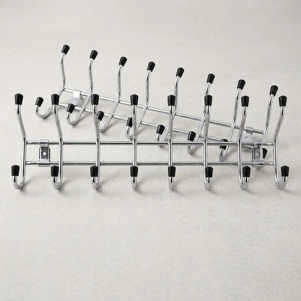 Stainless_Steel_Modern_Chrome_8-Hook_Wall_Mounted_Hook_Rail_Pack_Of_2