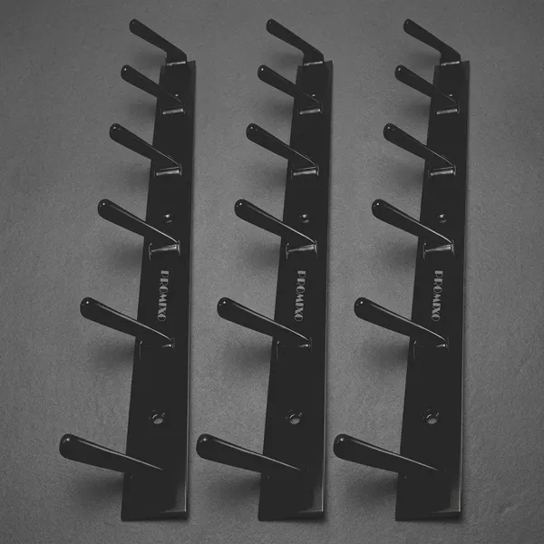 Stainless_Steel_Black_6-Pin_Wall_Mounted_Cloth_Hook_Rail_Pack_Of_3