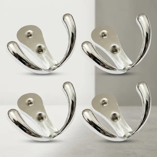 Stainless_Steel_Wall_Mounted_Double_Pin_Cloth_Hook_Pack_Of_4