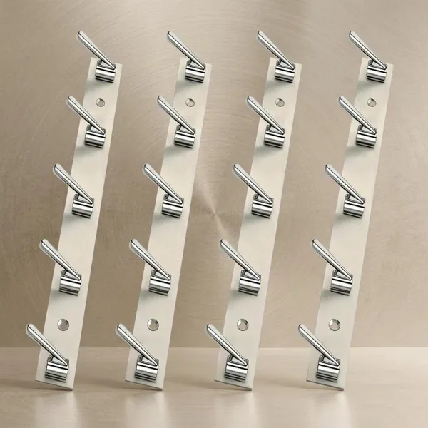 Metal_Silver_5-Pin_Wall_Mounted_Cloth_Hook_Rail_Pack_Of_4