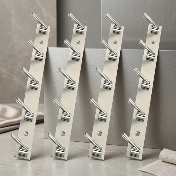 Metal_Silver_5-Pin_Wall_Mounted_Cloth_Hook_Rail_Pack_Of_4