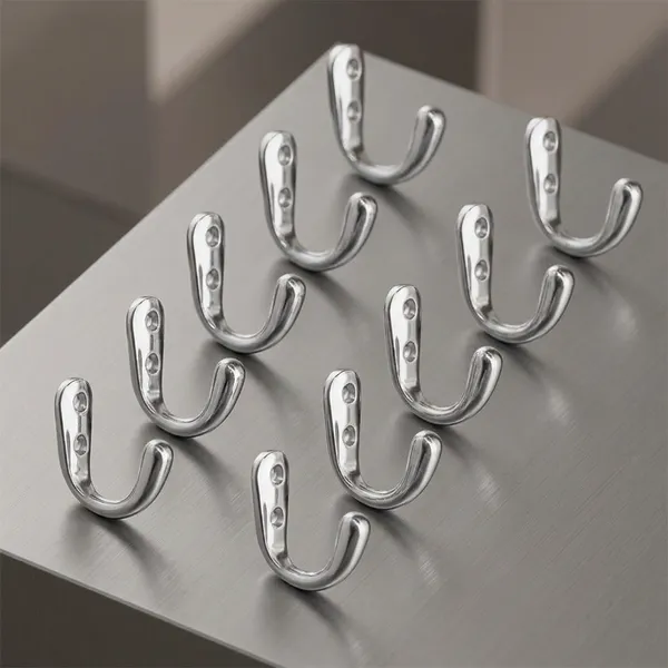 Steel_Wall-Mounted_Single-Pin_Cloth_Hook_Silver_Pack_Of_10