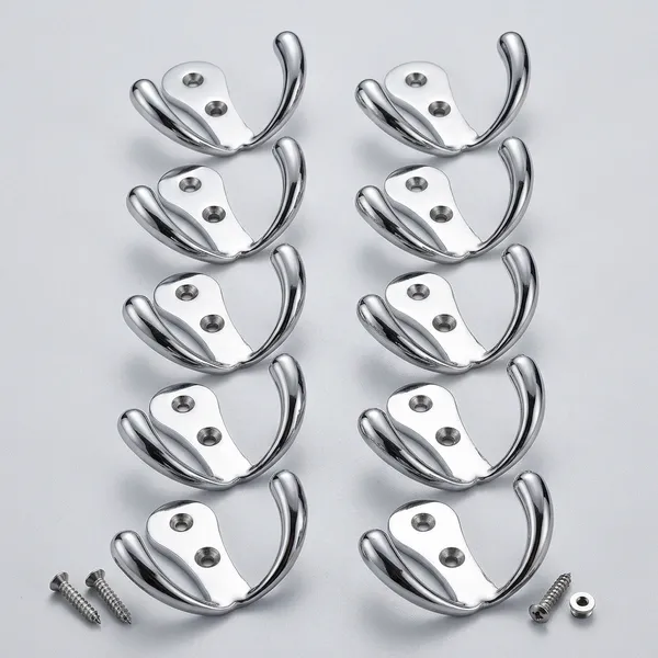 Stainless_Steel_Double-Pin_Cloth_Hook_Chrome_Finish_Pack_Of_10