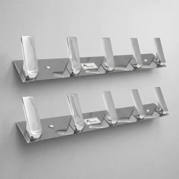 Stainless_Steel_Silver_5-Pin_Wall_Mounted_Cloth_Hook_Rail_Pack_Of_2