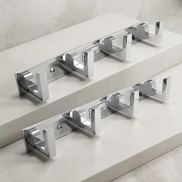 Aluminium_Wall-Mounted_4-Pin_Cloth_Hook_Rail_Silver_Pack_Of_2