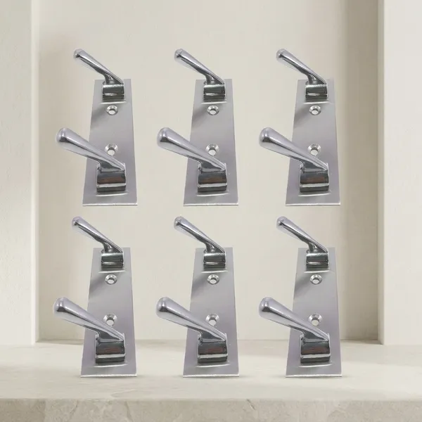 Stainless_Steel_Wall_Mounted_2-Pin_Cloth_Hook_Rail_Pack_Of_6