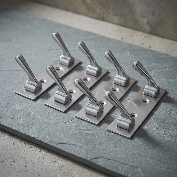 Stainless_Steel_Wall_Mounted_2-Pin_Double_Cloth_Hook_Pack_Of_4