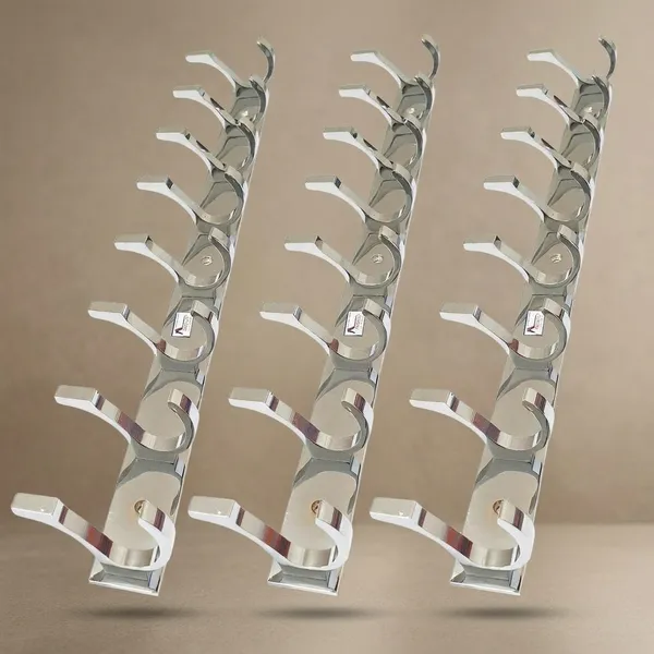 Aluminium_Wall_Mounted_8-Pin_Cloth_Hook_Rail_Pack_Of_3