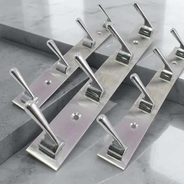 Stainless_Steel_Wall_Mounted_4-Pin_Cloth_Hook_Rail_Pack_Of_3