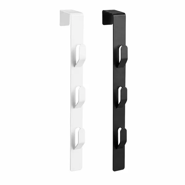 PROMIXO_4_Hook_Over_Door_Hanger_Rack_–_Metal_Door_Hook_for_Clothes,_Towels,_Bags,_Coats_&_Accessories_|_No_Drill_Organizer
