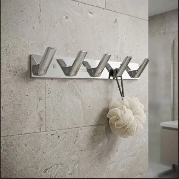 Stainless_Steel_Silver_5-Pin_Wall_Mounted_Cloth_Hook_Rail_Pack_Of_2