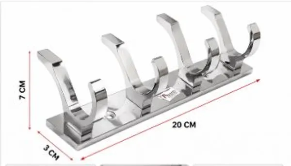 Aluminium_Modern_Silver_4-Pin_Wall_Mounted_Cloth_Hook_Rail_Pack_Of_3