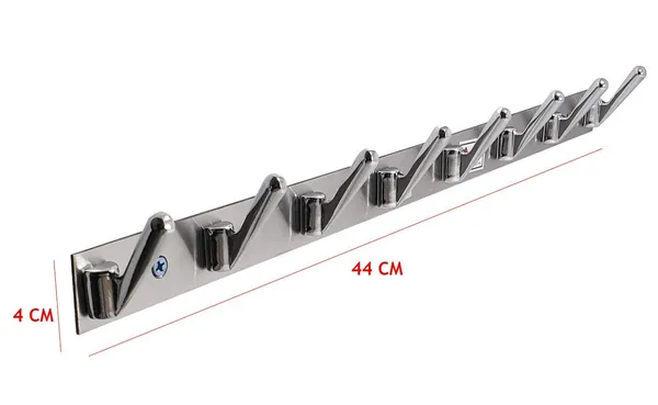 Chrome_Silver_8-Pin_Wall_Mounted_Cloth_Hook_Rail_Pack_Of_2