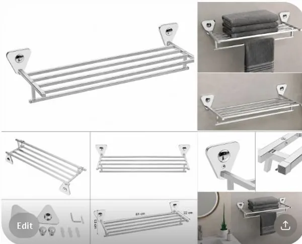 Stainless_Steel_Chrome_Pyramid_Towel_Bar_For_Bathroom