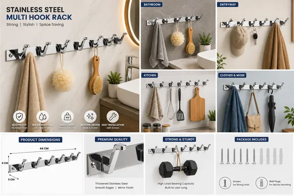 Stainless_Steel_Wall_Mounted_8-Pin_Cloth_Hook_Rail_Pack_Of_2