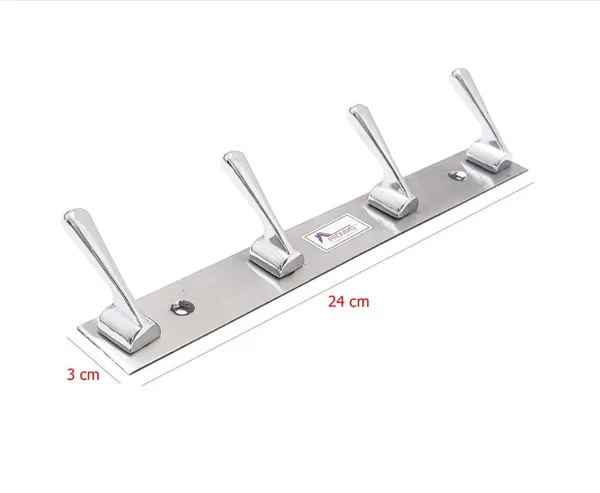 Stainless_Steel_Wall_Mounted_4-Pin_Cloth_Hook_Rail_Pack_Of_2
