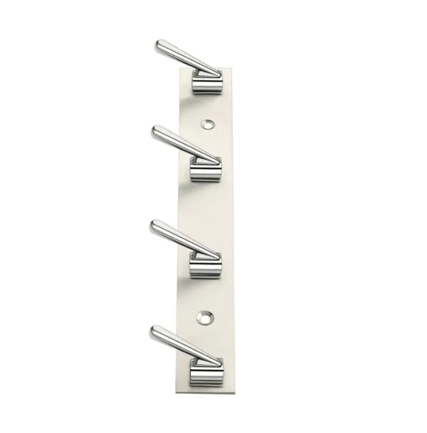 Stainless_Steel_Wall_Mounted_4-Pin_Cloth_Hook_Rail_Pack_Of_2