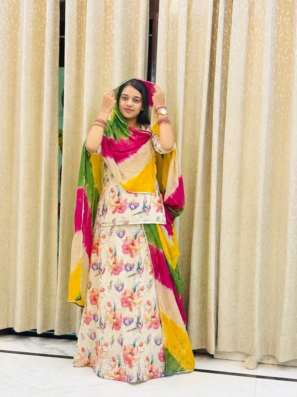 Elegant_Eyelet_Cotton_Rajasthani_Rajputi_Suit_with_Vibrant_Multi-Color_Hand-Dyed_Odhani