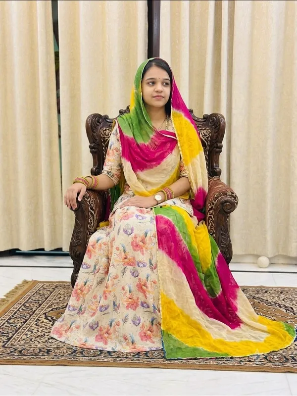 Elegant_Eyelet_Cotton_Rajasthani_Rajputi_Suit_with_Vibrant_Multi-Color_Hand-Dyed_Odhani