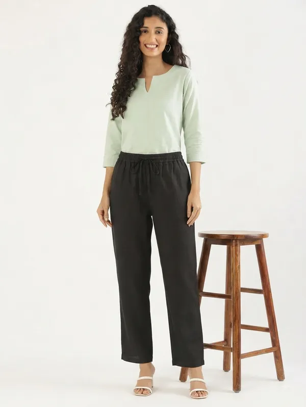 KIAE_Premium_Cotton-Linen_Relaxed_Trousers_–_Black