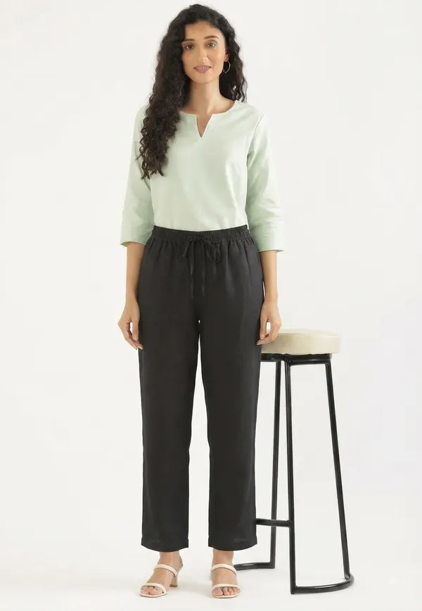 KIAE_Premium_Cotton-Linen_Relaxed_Trousers_–_Black