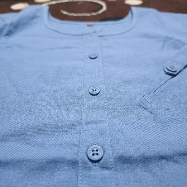 KIAE_Premium_Cotton-Linen_Short_Kurti_–_Sky_Blue