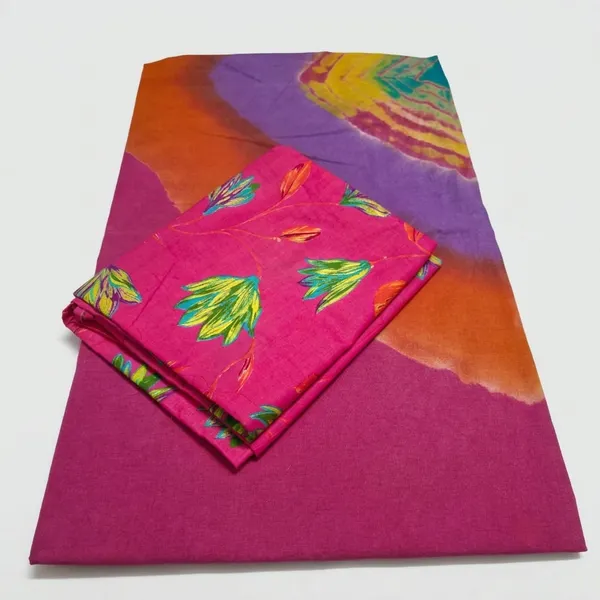 KIAE_Women_Traditional_Cotton_Printed_Rajasthani_Rajputi_Suit_Material_with_Multi-Color_Odhani/Dupatta