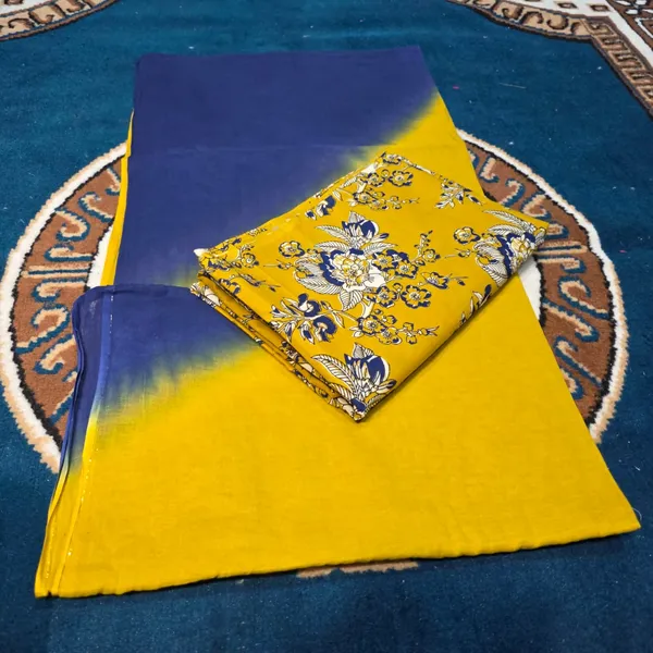 KIAE_Women's_Trendy_Mustard_Floral_Print_Rajputi_Poshak_|_Premium_Cotton_Ethnic_Wear_Set_with_Contrast_Blue_Border_Odhani