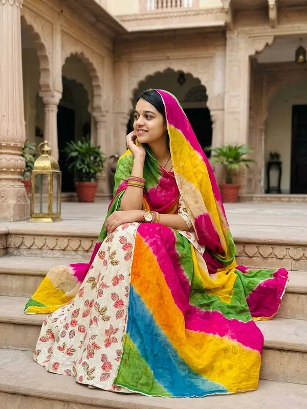 Premium_Eyelet_Cotton_Rajasthani_Rajputi_Suit_with_Hand-Dyed_Multi-Color_Odhani