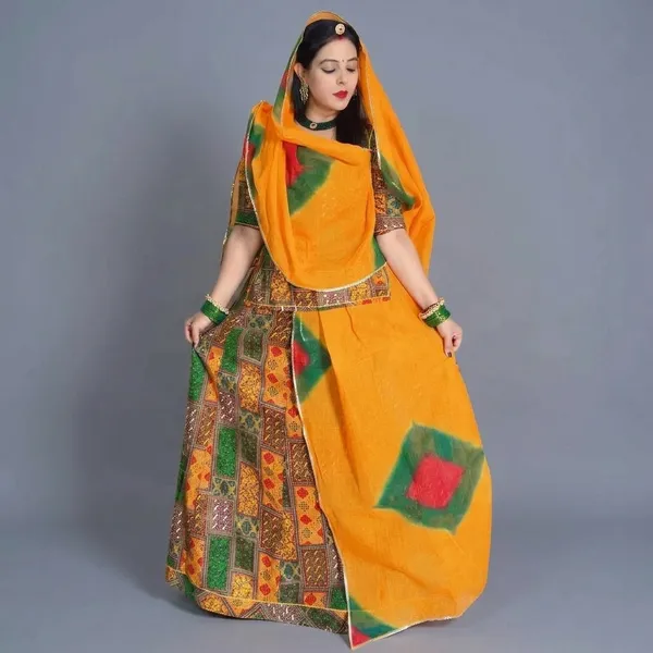 Purple_Cotton_Traditional_Rajputi_Lehenga_Set_For_Women