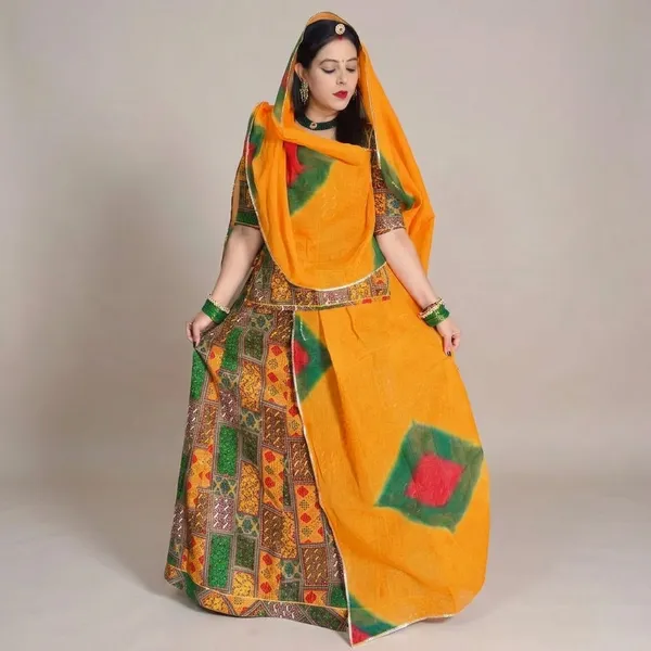 Purple_Cotton_Traditional_Rajputi_Lehenga_Set_For_Women