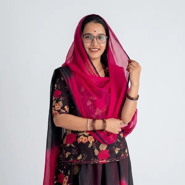 Red_Pure_Cotton_Unstitched_Rajputi_Poshak_Set_For_Women