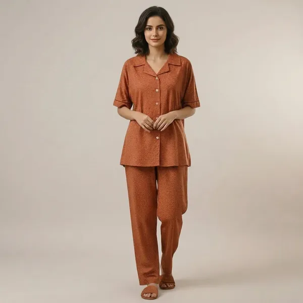 Rust_Cotton_Full-Sleeve_Night_Suit_Set_For_Women