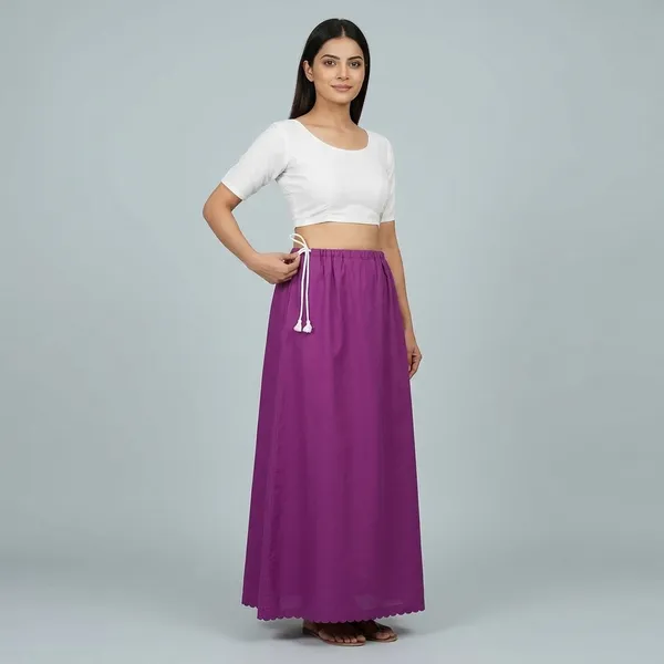 Purple_Cotton_Saree_Petticoat_For_Women