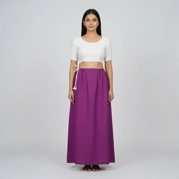 Purple_Cotton_Saree_Petticoat_For_Women