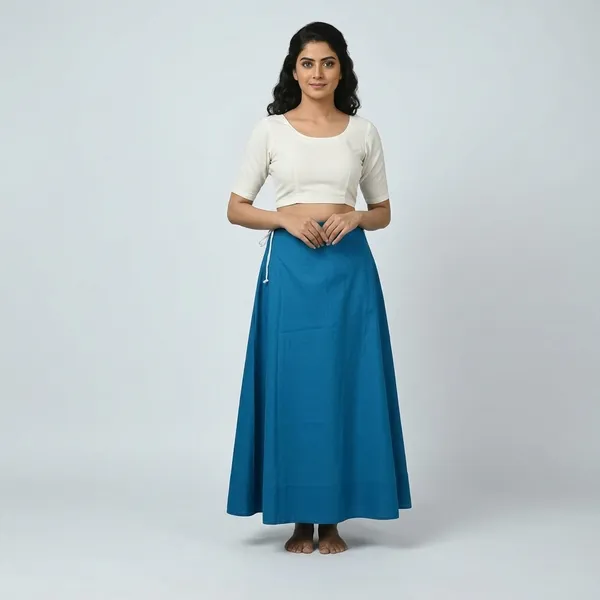 Royal_Blue_Cotton_Saree_Petticoat_For_Women