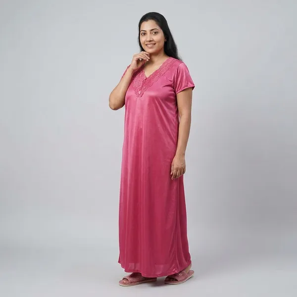 Pink_Satin_Lace_Neck_Full_Length_Nighty_For_Women