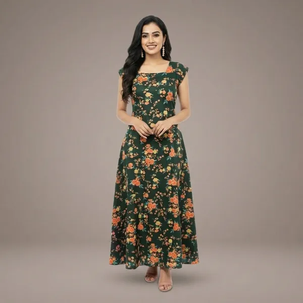 Green_Pure_Cotton_Printed_Lace_Neck_Nighty_For_Women