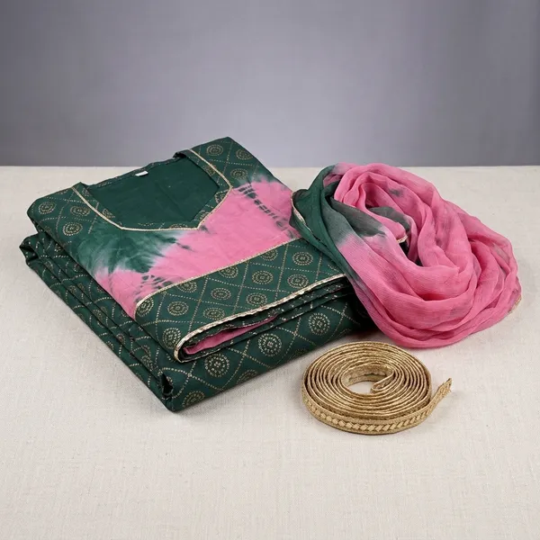 Green_Cotton_Unstitched_Rajputi_Poshak_For_Women
