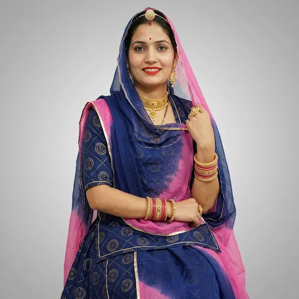 Blue_Cotton_Unstitched_Rajputi_Poshak_For_Women